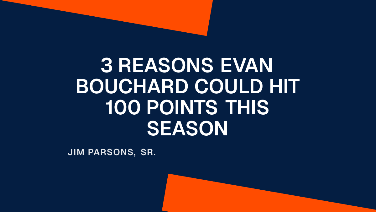 3 Reasons Evan Bouchard Could Hit 100 Points This Season