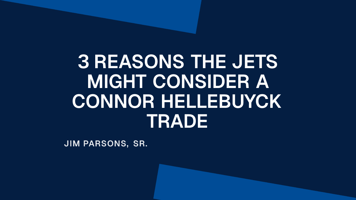 3 Reasons the Jets Might Consider a Connor Hellebuyck Trade